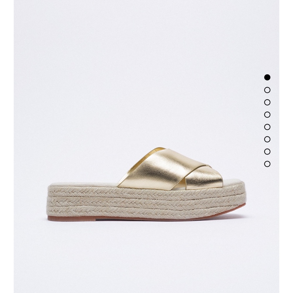 Zara metallic platform sandals - Picture 2 of 9